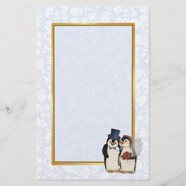 Papeterie Mariage de pingouin (Devant)
