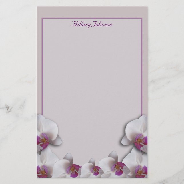Papeterie Mariage d'orchidées (Devant)