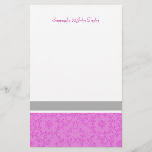 Papeterie Mariage stationnaire personnalisé Notes de remerci