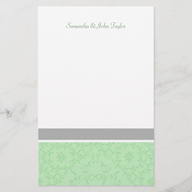 Papeterie Mariage stationnaire personnalisé Notes de remerci (Devant)