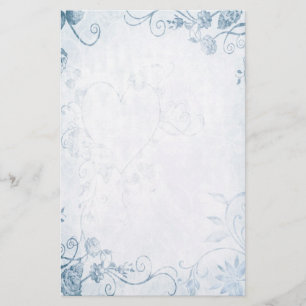 Papeterie Mariage vintage bleu élégant