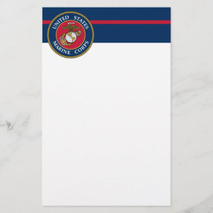 Papeterie Marine Corps des USA - bleu