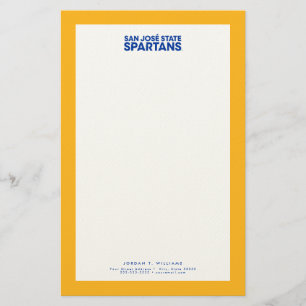 Papeterie Marque-mot-symbole des spartiates de San Jose Stat
