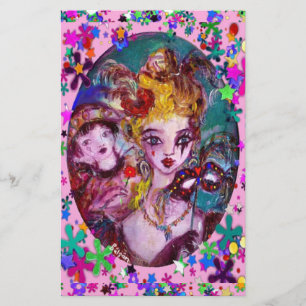 Papeterie MASQUERADE VÉNITIENNE DE VALENTINE MASQUÉS Pink Co