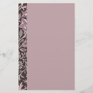 Papeterie Mauve floral et chocolat