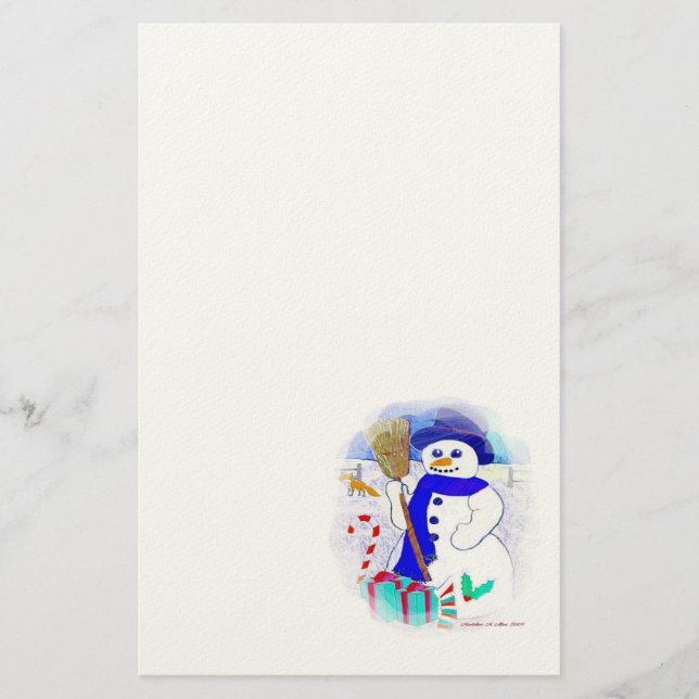 Papeterie Meadow Snowman (Devant)