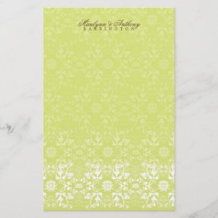 Papeterie Merci en dentelle de fils Damask