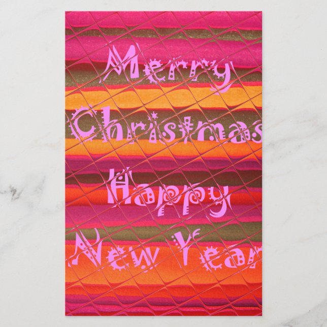 Papeterie Merry Christmas Happy (Devant)