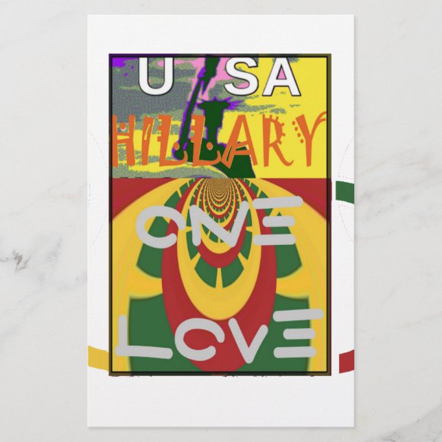 Papeterie Message d'amour dans les couleurs de Rasta Imprime (Devant)