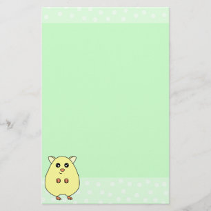 Papeterie mignonne de menthe de hamster de crème