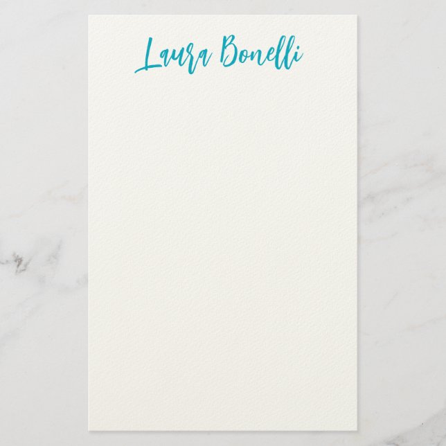 Papeterie Minimalist Professional Handwrite Plain Name Title (Devant)