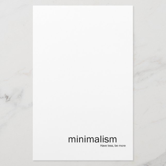 Papeterie minimaliste (Devant)