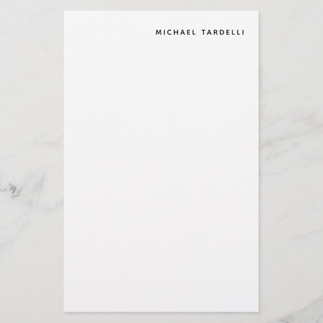 Papeterie Minimaliste classique professionnel (Devant)
