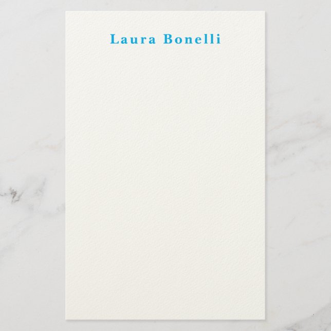 Papeterie Minimaliste Moderne Professionnel Nom Titre Simple (Devant)