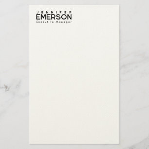 Papeterie Minimaliste moderne professionnel plain