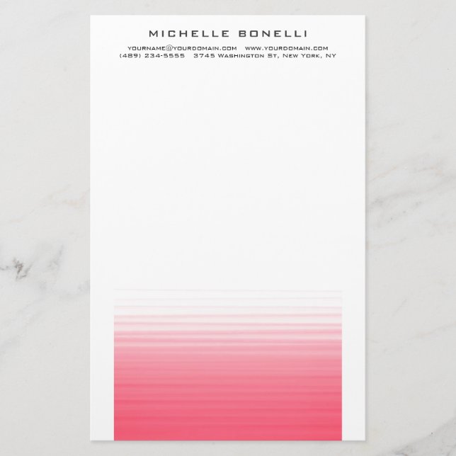 Papeterie Minimaliste Moderne Professionnel Simple (Devant)