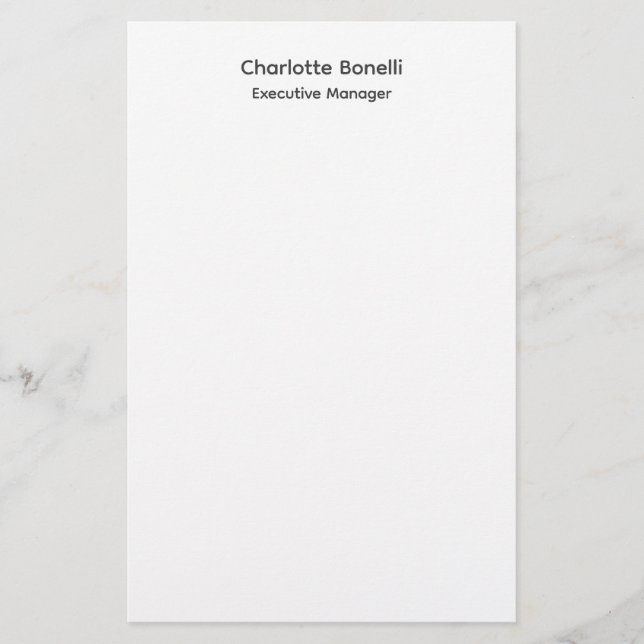 Papeterie Minimaliste Moderne Professionnel Simple (Devant)