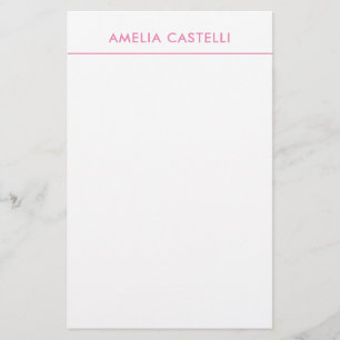 Papeterie Minimaliste Professionnel Rose clair