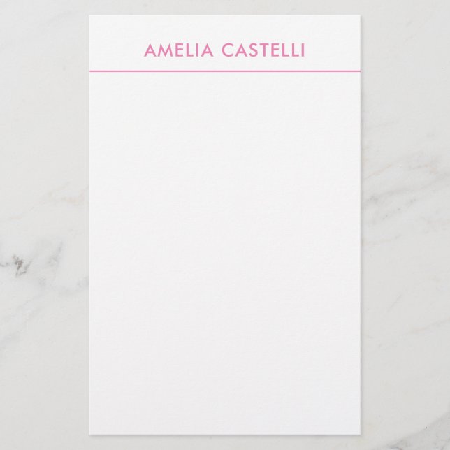 Papeterie Minimaliste Professionnel Rose clair (Devant)