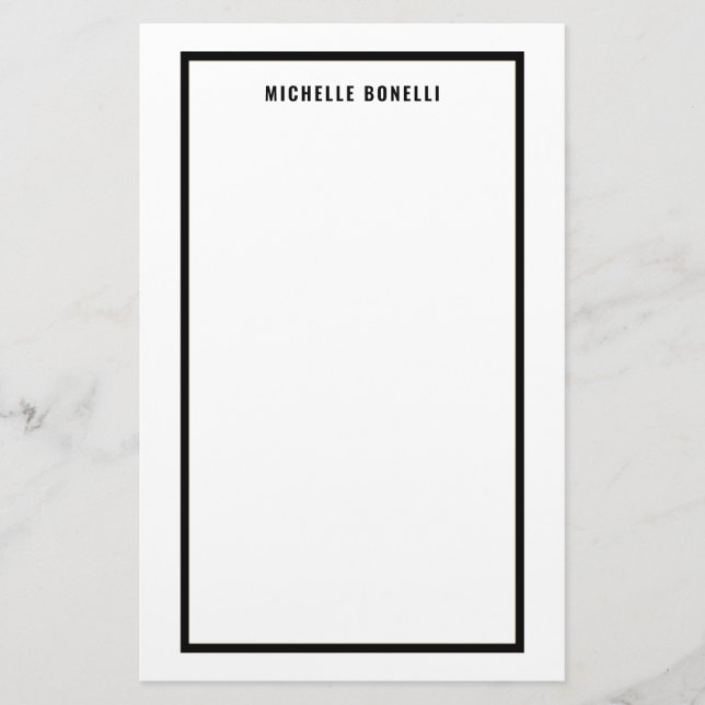 Papeterie Minimaliste Professionnel Simple (Devant)