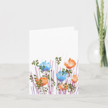 Papeterie moderne de cartes de notes botaniques vi