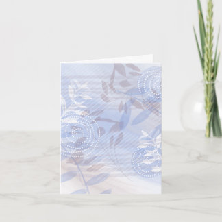 Papeterie moderne de cartes de vœux florales blanc
