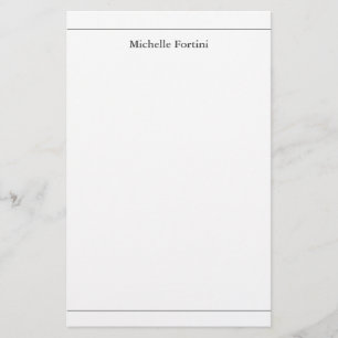 Papeterie Moderne Elégant minimaliste de plaine