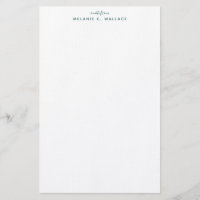 Moderne Elégant Seafoam Green Personnalisé