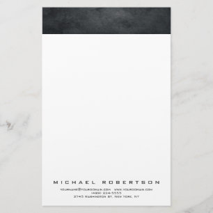 Papeterie Moderne minimaliste clair professionnel gris blanc