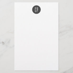 Papeterie Moderne Monogramme Professionnel Plat Initiales si