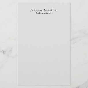 Papeterie Moderne Simple Dim Gris Professionnel Minimaliste