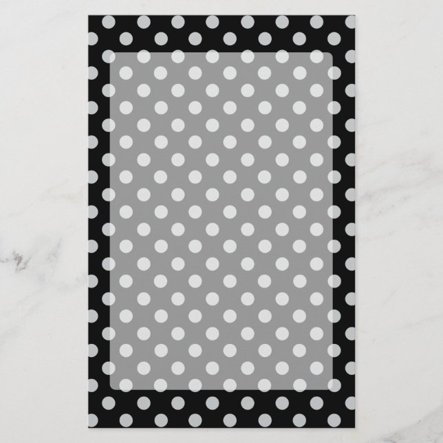 Papeterie Modifier Pois gris N'importe quelle couleur Clique (Devant)