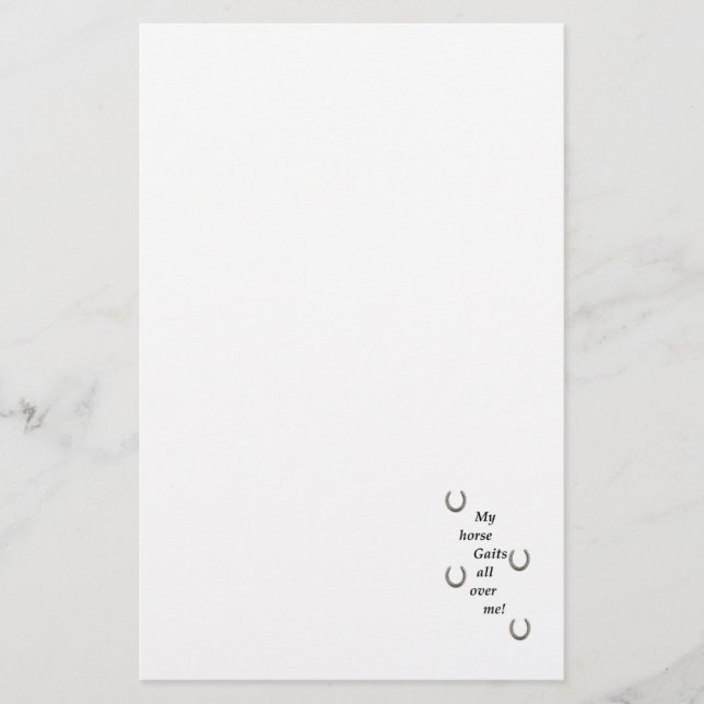 Papeterie Mon Cheval Gate Sur Moi (Devant)