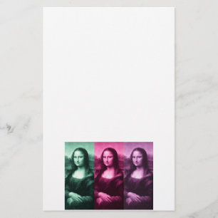 Papeterie Mona Lisa Rose vert violet