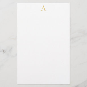 Papeterie Monogramme couleur or blanc professionnel