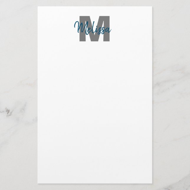 Papeterie Monogramme personnalisé (Devant)
