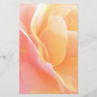 Papeterie Monogramme rose stationnaire