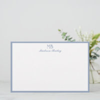 Monogramme Typographie décorative | Dusty Blue