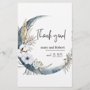 Papeterie Montrer Gratitude et Appréciation avec un Merci