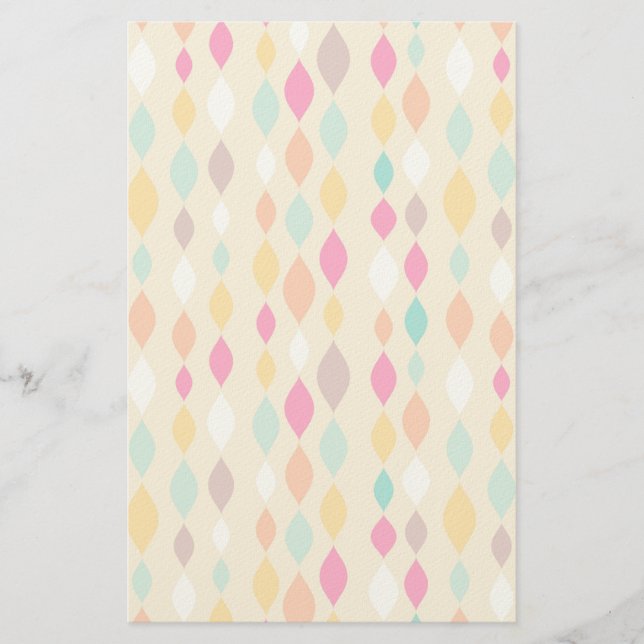 Papeterie Motif abstrait de style rétro (Devant)