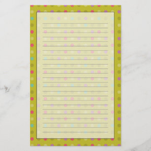 Papeterie Motif arrière - plan Polka-dot