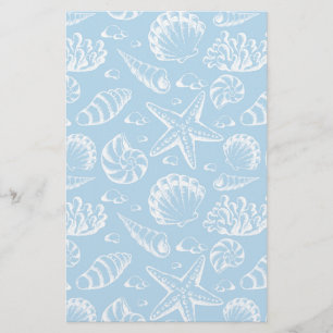 Papeterie Motif Blue Beach
