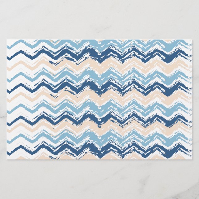 Papeterie Motif Chevron de l'océan Pacifique (Devant)
