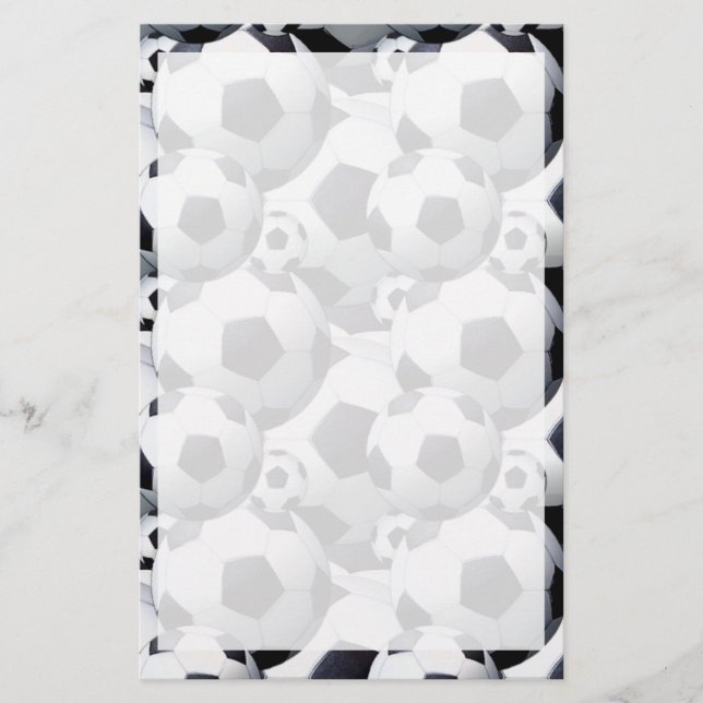 Papeterie Motif de balle de football (Devant)