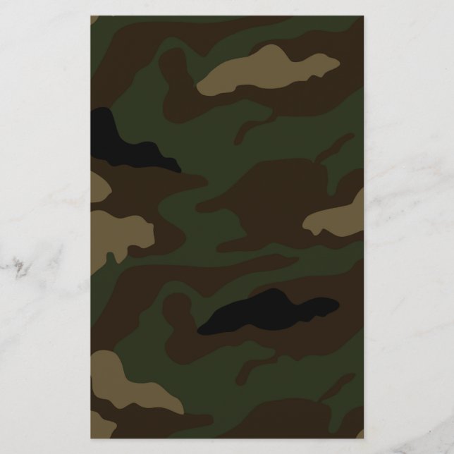 Papeterie motif de camouflage militaire (Devant)