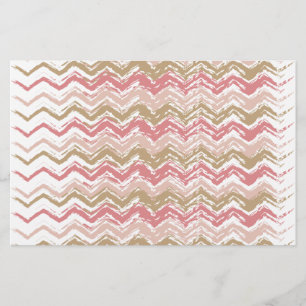 Papeterie Motif de corail de Chevron de zigzag de griffonnag