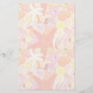 Papeterie Motif de créature maritime Pastel
