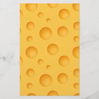 Papeterie Motif de fromage jaune
