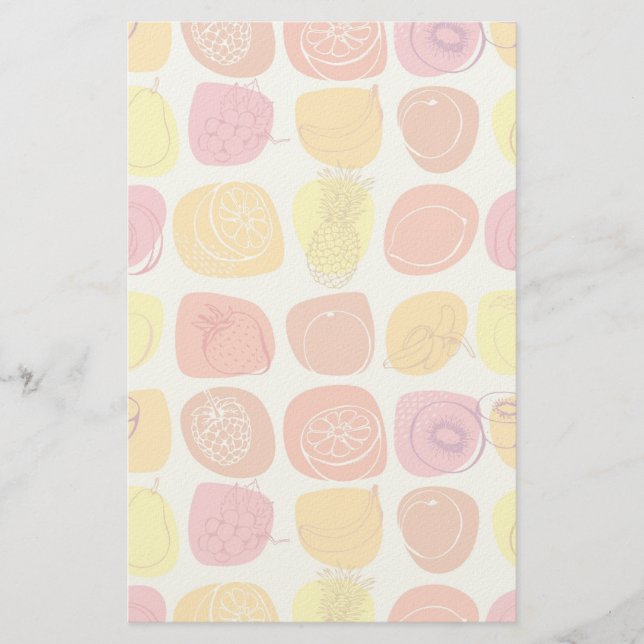 Papeterie motif de fruits (Devant)