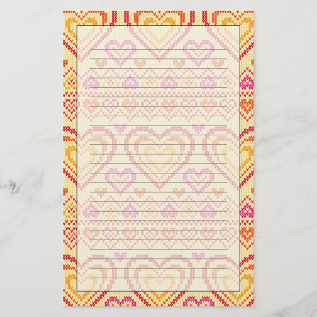 Papeterie Motif de la Saint Valentin (Devant)